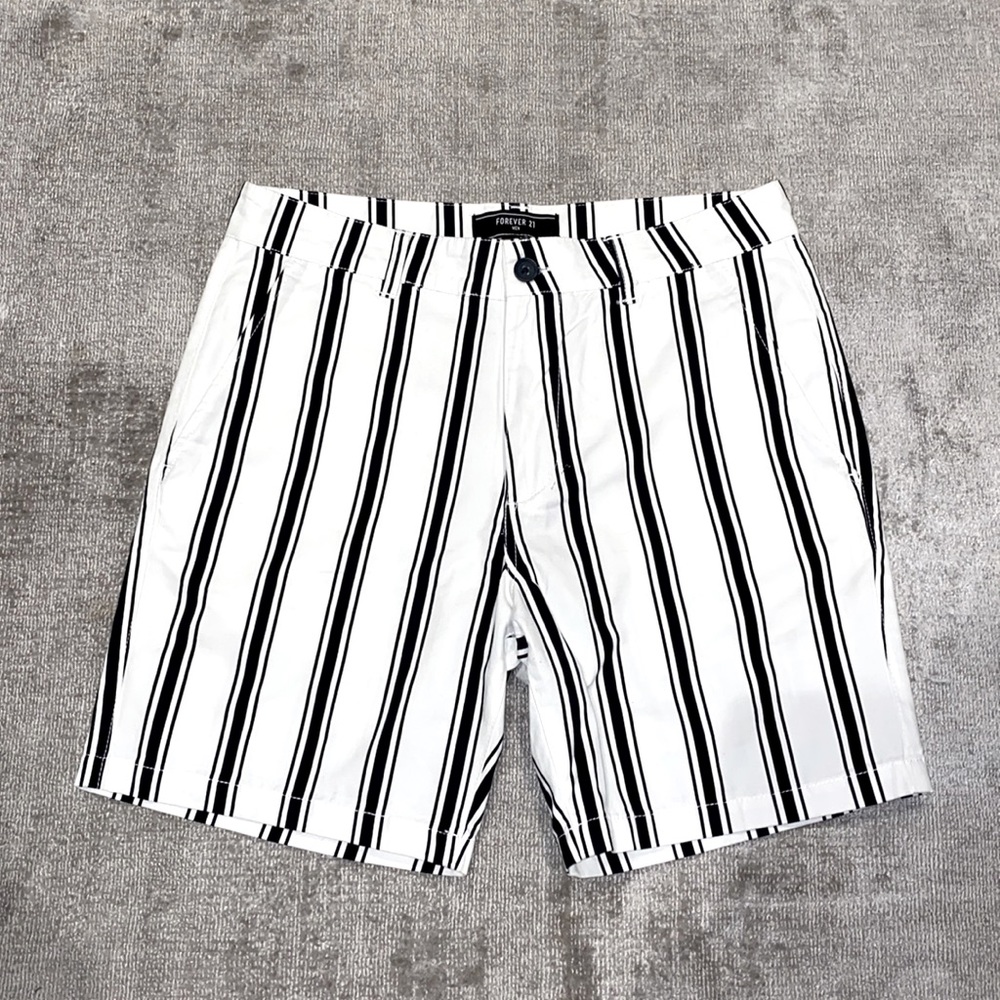 Forever21 striped cotton shorts